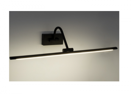 MIRA Απλίκα Καθρέπτη - Πίνακα LED 12W 1400lm 120° IP44 - 4500K - Μαύρο 