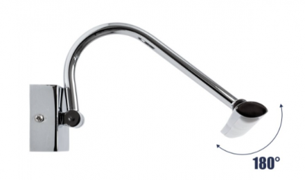 MIRA  Απλίκα Καθρέπτη - Πίνακα LED 12W 1400lm 120° - IP44 - 4500K - Χρώμιο Νίκελ 