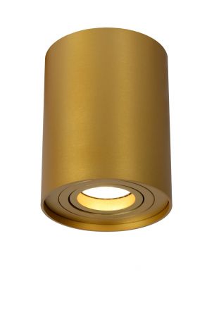 TUBE - Spot Οροφής - Ø 9,6 cm - 1xGU10 - Matt Gold / Brass