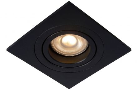 TUBE - Χωνευτό Spot - 1xGU10 - Black