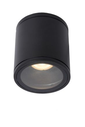AVEN - Spot Οροφής Bathroom - Ø 9 cm - 1xGU10 - IP65 - Black