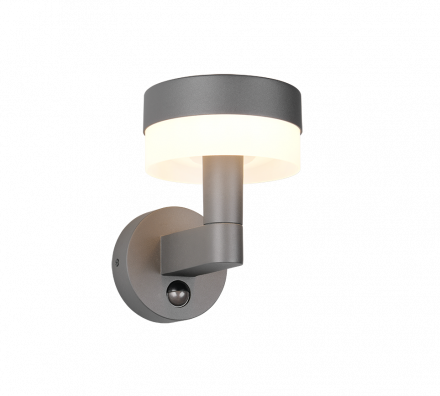 Trio Lighting Επίτοιχο Φωτιστικό LED 8W 3000K Motion Sensor MACKENZIE Αλουμίνιο Ανθρακί
