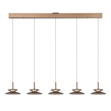 Κρεμαστό Πολύφωτο LED 10W SANTIAGO Amber Dim