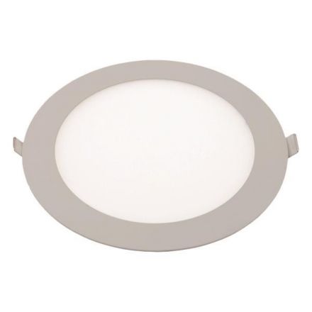 Φωτιστικό Χωνευτό LED Slim Φ225 20W 4000Κ Σατινε 3 Χρονια Εγγυηση Plus