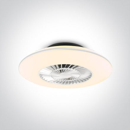 Πλαφονιέρα LED 30W Με Ανεμιστήρα 230V Πλαστικό Λευκό