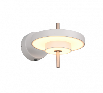 Trio Lighting Απλίκα LED 50W CCT KEATON Λευκό-Χρυσό