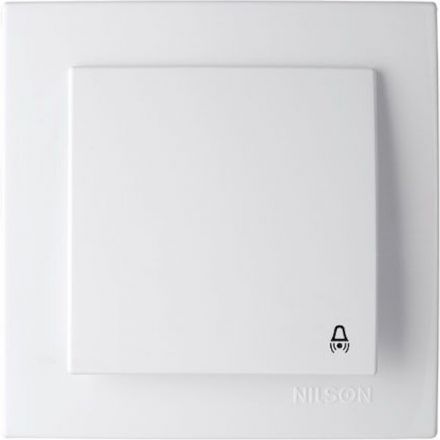 Μπουτόν Κουδουνιού 12V-220V NILSON Λευκό