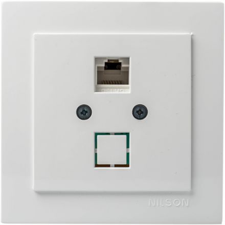 Πρίζα Δικτύου CAT6 NILSON Λευκή