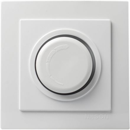 Διακόπτης Ροστάτης Dimmer LED Λευκό NILSON