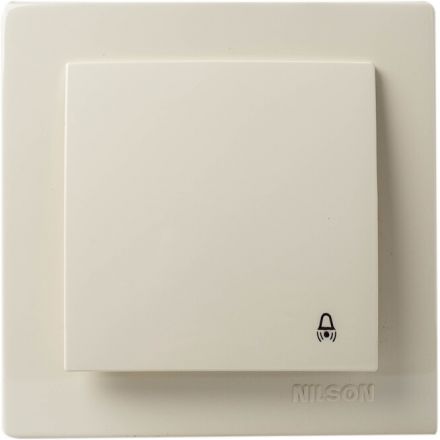 Μπουτόν Κουδουνιού 12V-220V NILSON Μπεζ