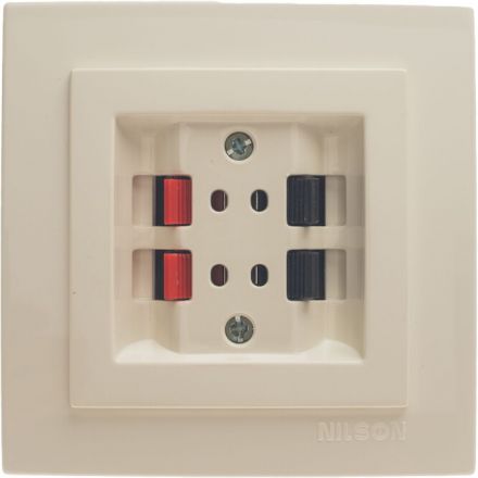 Πρίζα Ηχείων Μπεζ NILSON