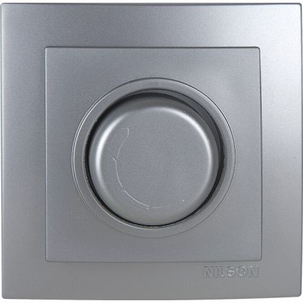 Dimmer 600W Ασημί