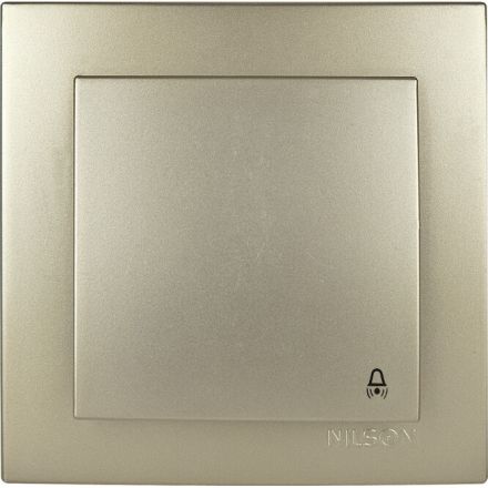 GEYER Μπουτόν Κουδουνιού 12V-220V Σατινέ NILSON