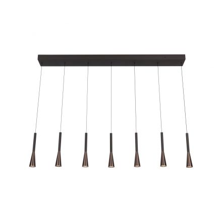 Κρεμαστό Πολύφωτο LED 7x6.2W JOAKIM Coffee Dim