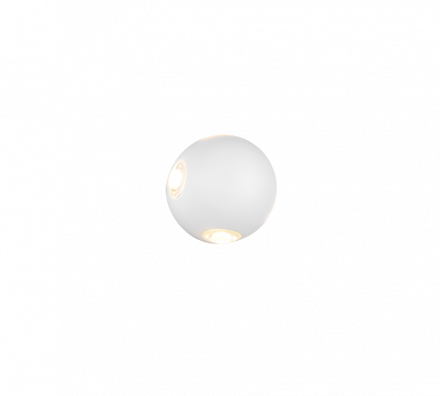 Trio Lighting Επίτοιχη Απλίκα LED 4x2W 3000K AVISIO Λευκό Ματ IP54