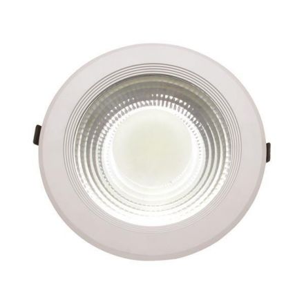 Φωτιστικό Χωνευτό LED Cob Φ220 30W 6500K Λευκο Plus