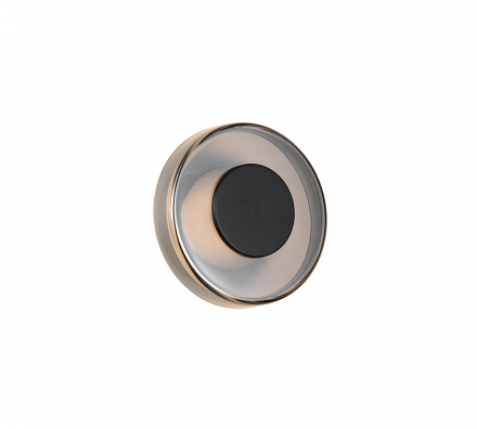 Trio Lighting Επίτοιχο Φωτιστικό LED 10W CELESTE Μαύρο Μέταλλο/Γυαλί Chrome