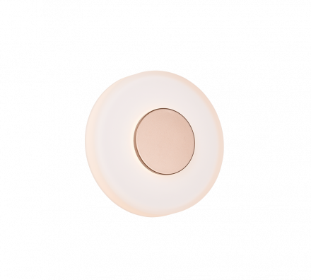 Trio Lighting Επίτοιχο Φωτιστικό LED 10W CELESTE Coffee Μέταλλο/Γυαλί Λευκό