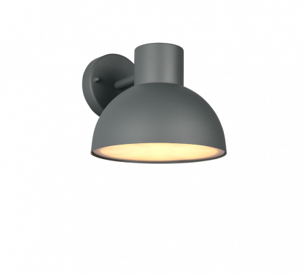 Trio Lighting Επίτοιχο Φωτιστικό 1xE27 ELBE Ανθρακί Αλουμίνιο IP44