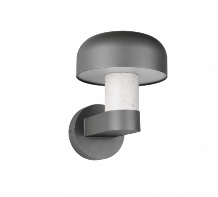 Trio Lighting Επίτοιχο Φωτιστικό 1xE27 FRASER Concrete Look Αλουμίνιο