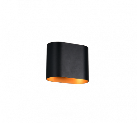 Trio Lighting Επίτοιχο Φωτιστικό 1xG9 ALANI Μαύρο-Χρυσό Μέταλλο