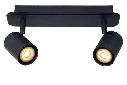 LENNERT - Spot Οροφής Bathroom - LED Dim. - GU10 - 2x5W 3000K - IP44 - Black