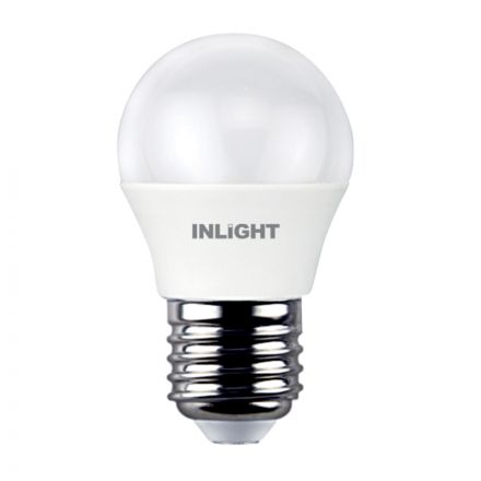InLight E27 LED G45 8watt 4000Κ Φυσικό Λευκό (7.27.08.12.2)