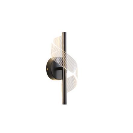Απλίκα Ακρυλική 8W 720Lm 3000K 650X490mm Μαύρο SILK