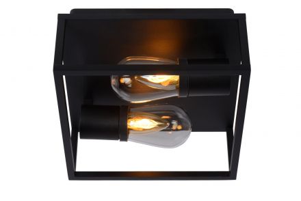 CARLYN - Flush Φωτιστικό Οροφής Bathroom - 2xE14 - IP54 - Black