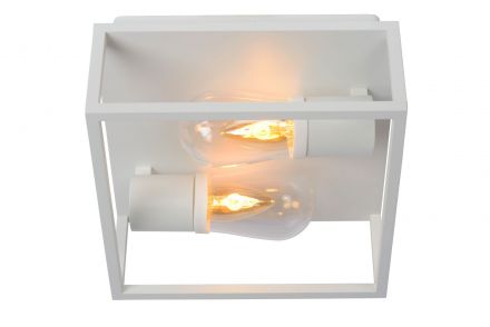 CARLYN - Flush Φωτιστικό Οροφής Bathroom - 2xE14 - IP54 - White
