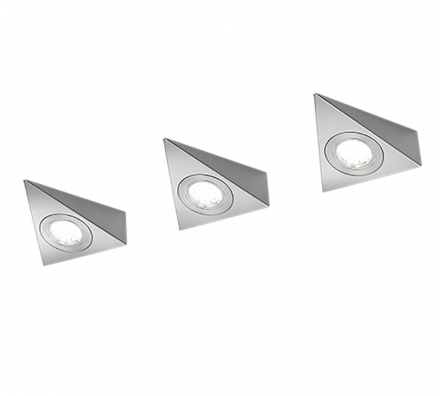 Trio Lighting Επίτοιχο Φωτιστικό LED 3x3W ECCO Nickel Mat Μέταλλο
