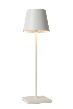 JUSTIN - Επιτραπέζιο Φωτιστικό Outdoor - Ø 11 cm - LED Dim. - 1x2,2W 3000K - IP54 - White