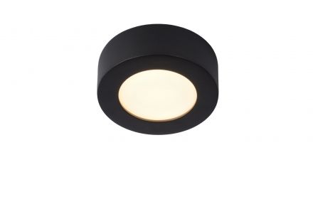 BRICE-LED - Flush Φωτιστικό Οροφής Bathroom - Ø 11,7 cm - LED Dim. - 1x8W 3000K - IP44 - Black