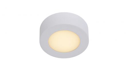 BRICE-LED - Flush Φωτιστικό Οροφής Bathroom - Ø 11,7 cm - LED Dim. - 1x8W 3000K - IP44 - White