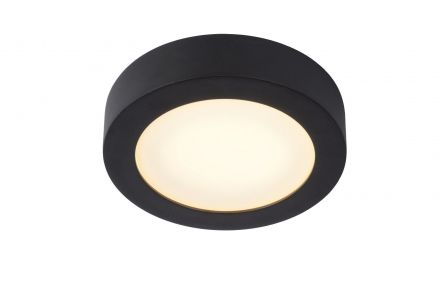 BRICE-LED - Flush Φωτιστικό Οροφής Bathroom - Ø 18 cm - LED Dim. - 1x12W 3000K - IP44 - Black