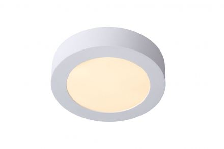 BRICE-LED - Flush Φωτιστικό Οροφής Bathroom - Ø 18 cm - LED Dim. - 1x12W 3000K - IP44 - White