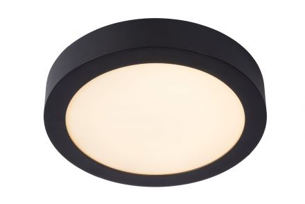 BRICE-LED - Flush Φωτιστικό Οροφής Bathroom - Ø 24 cm - LED Dim. - 1x15W 3000K - IP44 - Black