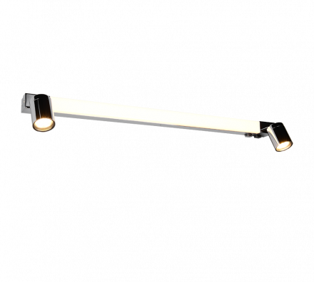 Trio Lighting Φωτιστικό Μπάνιου LED 9W+2xGU10 Chrome Μέταλλο IP44