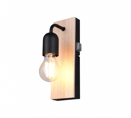Trio Lighting Φωτιστικό Μπάνιου 1xE27 ARTURO Ξύλο IP44