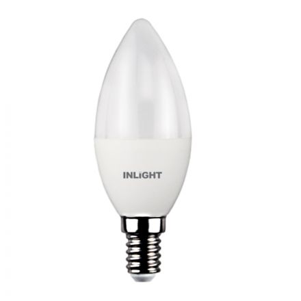 InLight E14 LED C37 5,5watt 6500K Ψυχρό Λευκό (7.14.05.13.3)