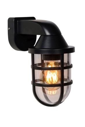 LEWIS - Επίτοιχο Φωτιστικό Outdoor - 1xE27 - IP44 - Black