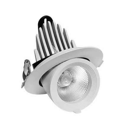 Σποτ Χωνευτό Κινητή Βάση 30W Φ134 3CCT Λευκό