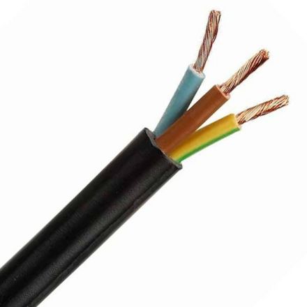 Καλώδιο Εύκαμπτο H05VV-F 3X2.5mm2 Μαύρο 100m
