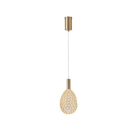 Φωτιστικό Μέταλλο Μονόφωτο Οβάλ LED LED 6,3W 648Lm 3000K - Χρυσό - PERFORATO
