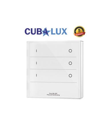 Cubalux Διακόπτης Dimming RF Simlicity 3 Θέσεων με Μπαταρία 