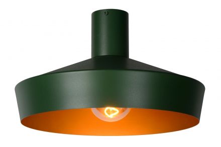 CARDIFF - Flush Φωτιστικό Οροφής - Ø 40 cm - 1xE27 - Green