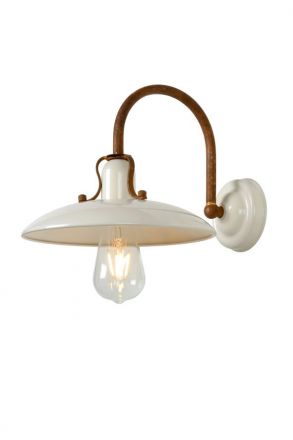 RÖMER - Επίτοιχο Φωτιστικό - Ø 24 cm - 1xE27 - Cream