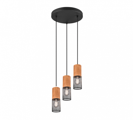 Trio Lighting Κρεμαστό Φωτιστικό LED 3xE27 Μέταλλο TOSH