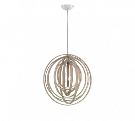 Trio Lighting Κρεμαστό Μονόφωτο 1xE27 BOOLAN 50cm Ξύλο