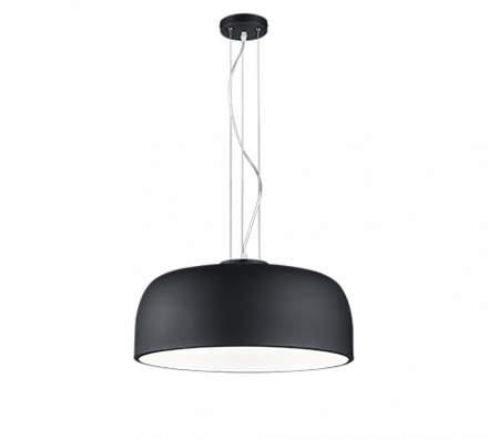 Trio Lighting Κρεμαστό Φωτιστικό 4xE27 BARON Μαύρο Ματ Μέταλλο
